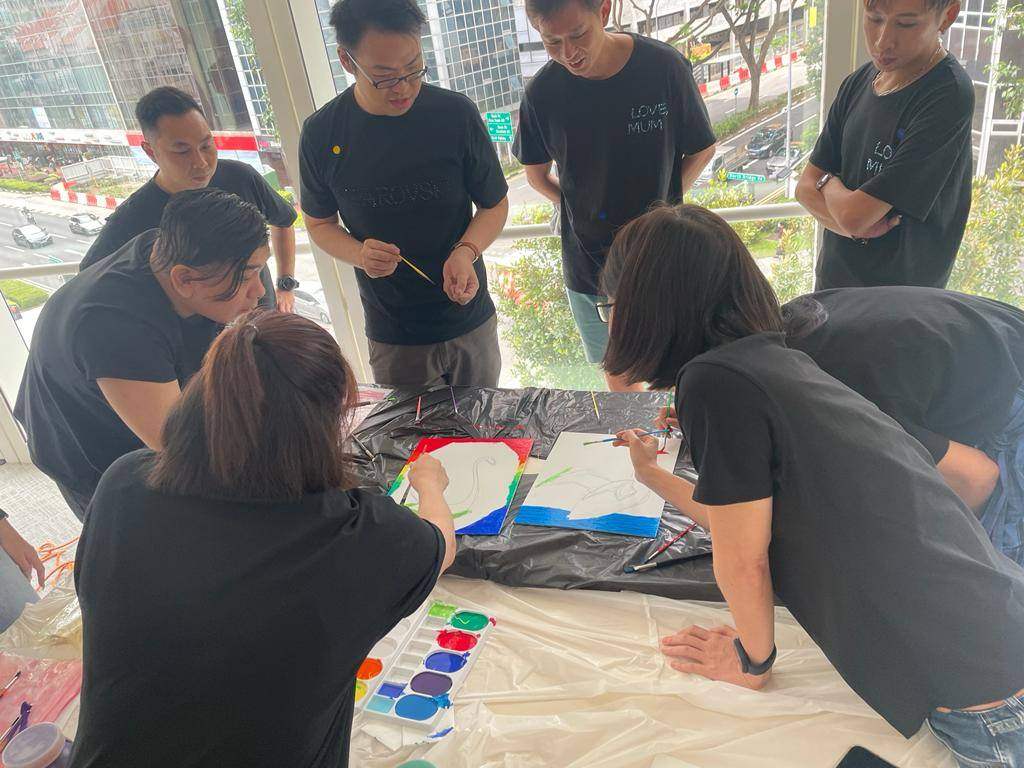 Art Riot team building activity